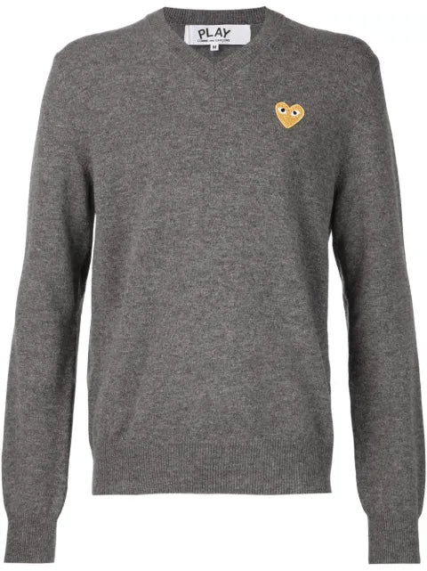 Comme Des Garçons Play embroidered heart jumper