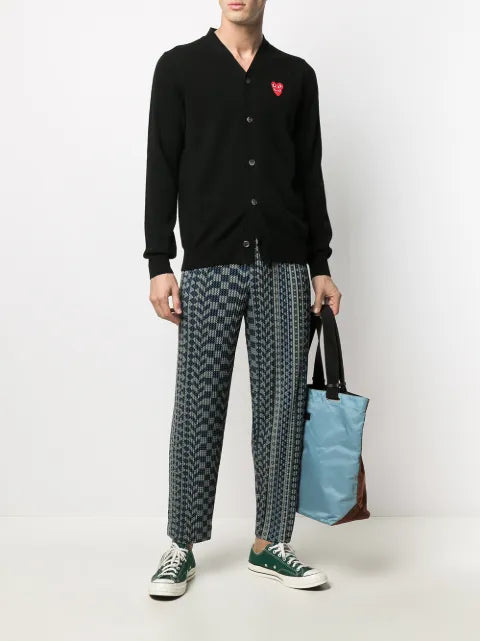 Comme Des Garçons Play heart logo button-down cardigan