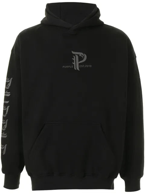 Purple Brand logo print hoodie