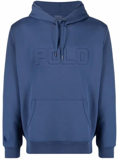 Polo Ralph Lauren embossed-logo drawstring hoodie
