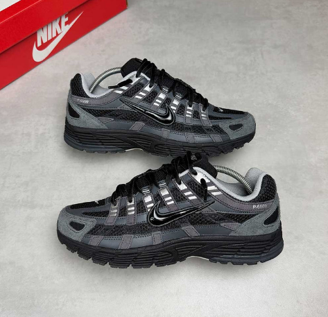 Nike P-6000 Suede 'Anthracite/Black/Chrome/Metallic Silver' Sneakers