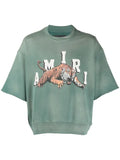 AMIRI Vintage SS tiger-print short-sleeve sweatshirt