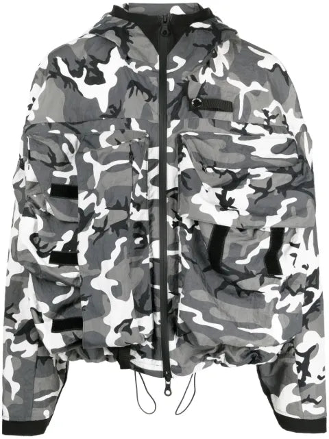 Mostly Heard Rarely Seen camouflage-print logo-embroidered jacket