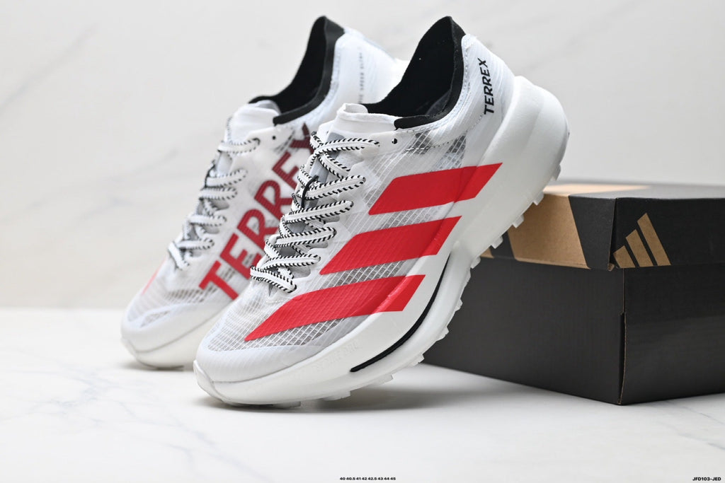 Adidas  Men's Running Shoes #4 - White/Red