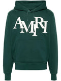 AMIRI logo-appliqué cotton hoodie