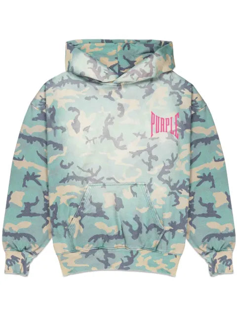 Purple Brand Faded Camo hoodie