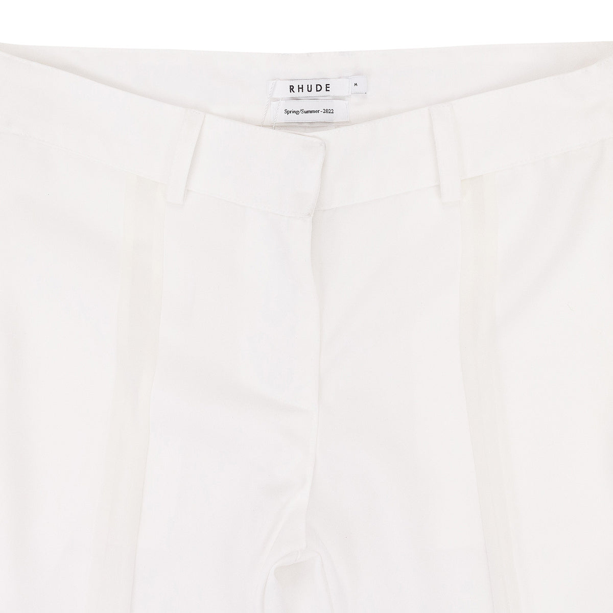 WHITE LOW WAISTED TROUSERS