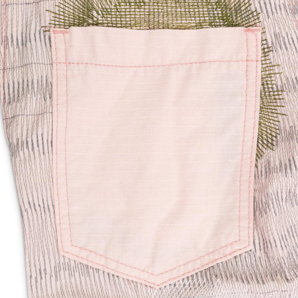 PINK DARNING POCKET PANTS