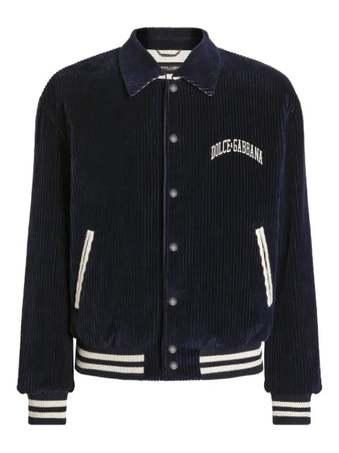 Dolce & Gabbana corduroy varsity jacket