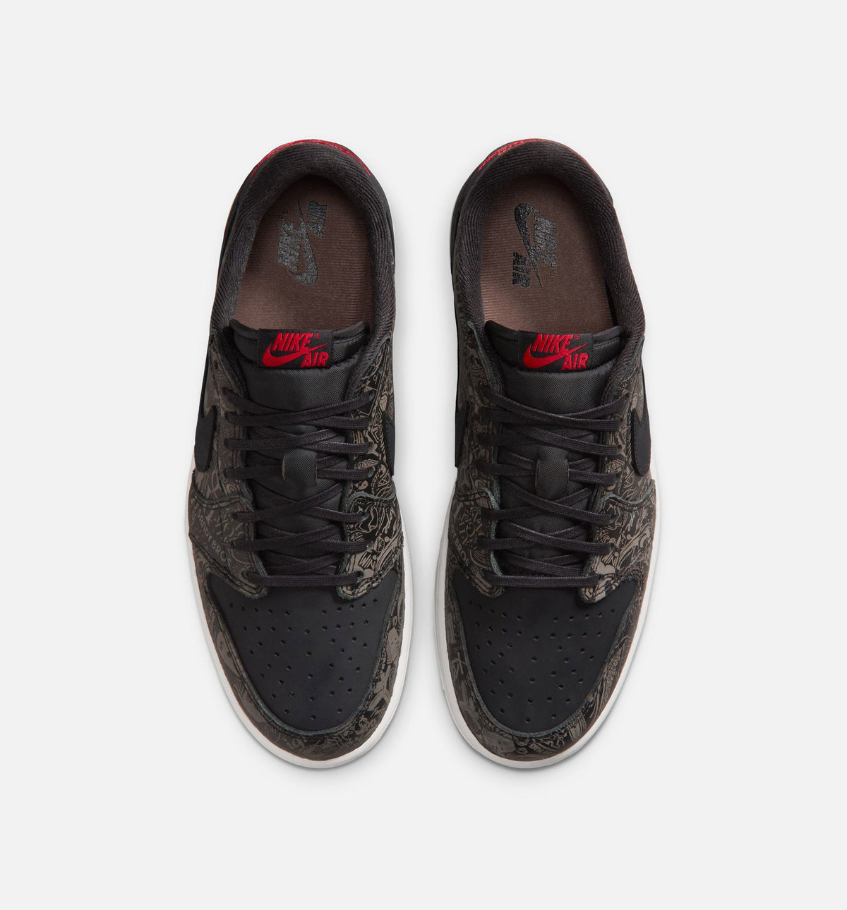 Air Jordan 1 Retro Low OG Laser Men's Lifestyle Shoe - Black & Varsity Red