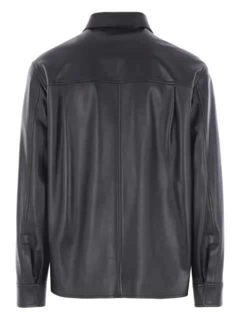 LOEWE leather shirt jacket
