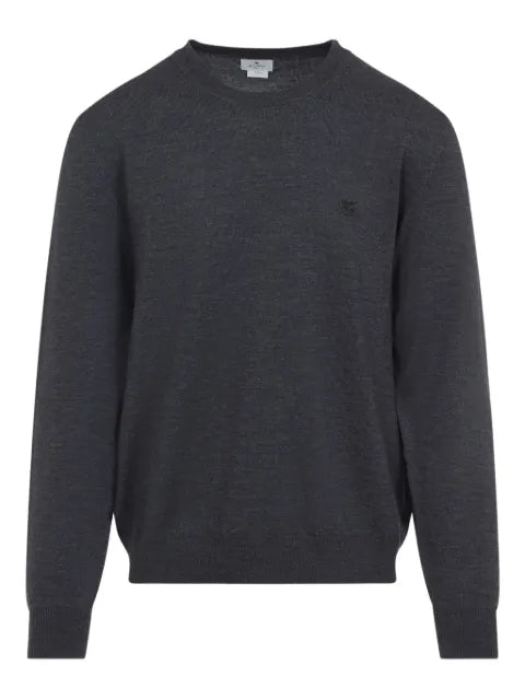 ETRO Pegasus-embroidered crew-neck sweater