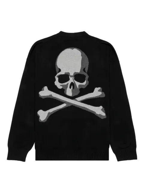 Mastermind Japan skull intarsia-knit sweater