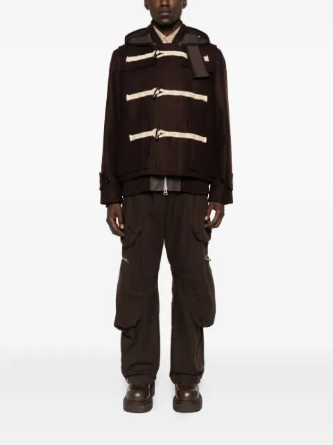 sacai hooded toggle jacket