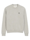 AMI Paris grey cotton sweatshirt with Ami de Coeur