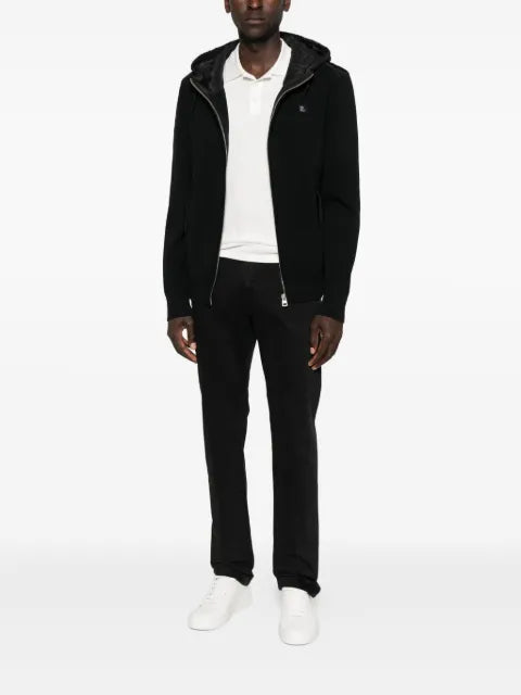 HUGO quilted-pockets hooded jacket
