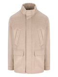 Zegna cashmere high-neck jacket