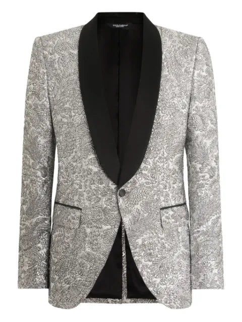 Dolce & Gabbana floral single-breasted blazer