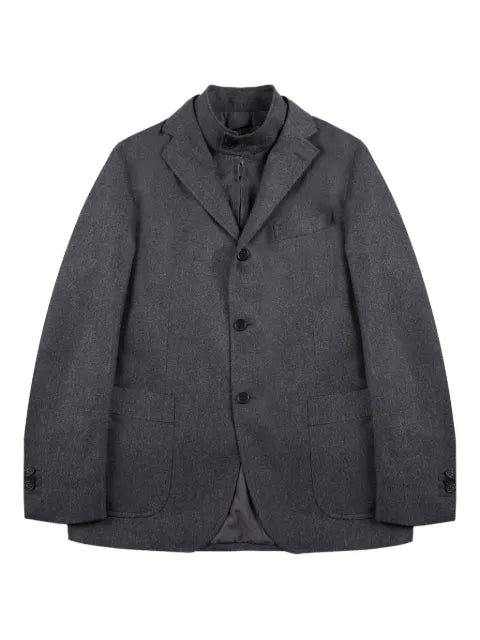 Incotex removable-panel flannel jacket