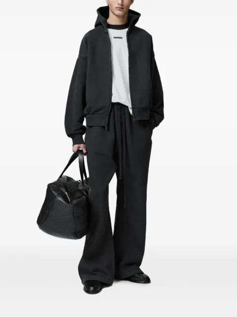 FEAR OF GOD ESSENTIALS embroidered classic full zip hoodie