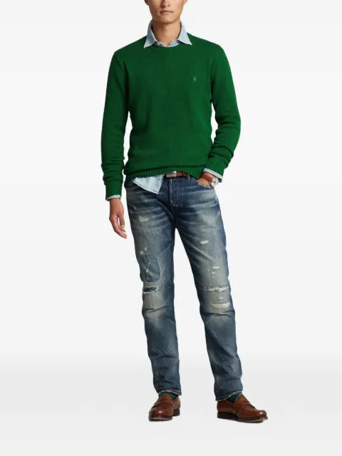 Polo Ralph Lauren crewneck logo-embroidery sweater