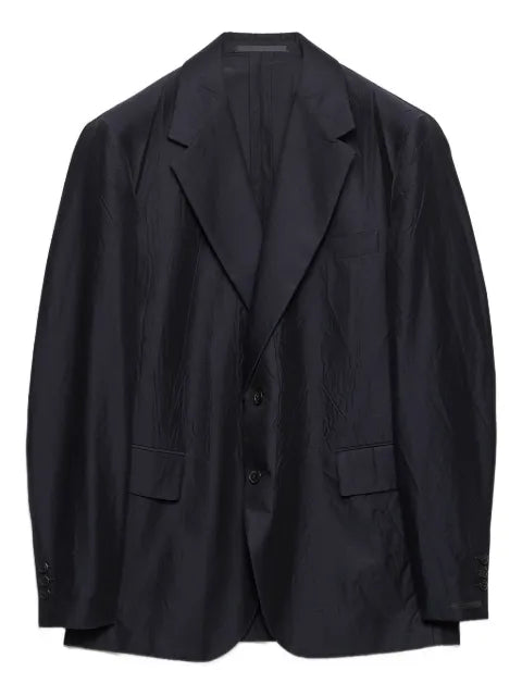 Prada single-breasted cotton and silk jacket