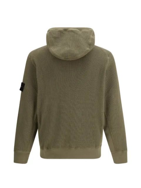 Stone Island 6100058 organic cotton waffle fleece sweatshirt