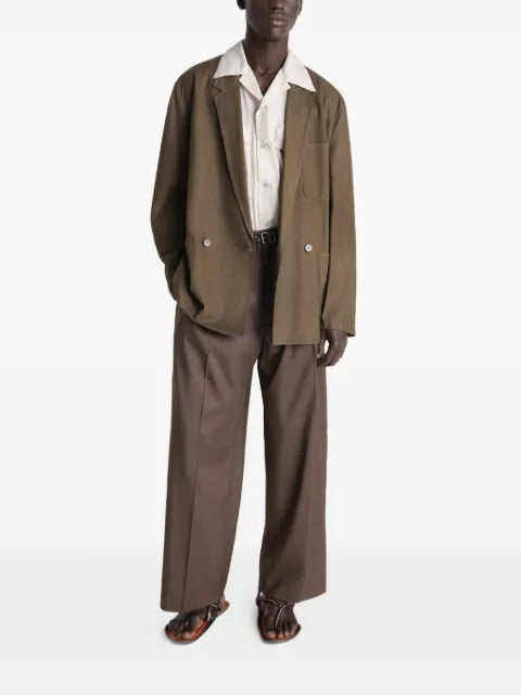 LEMAIRE double-breasted leather jacket