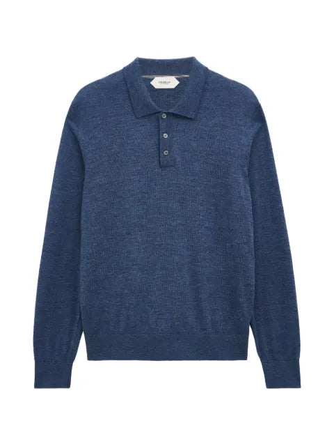 Pringle of Scotland polo-collar extra fine sweater
