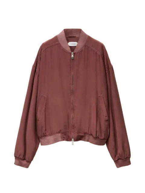 Versace silk-poplin zip blouson
