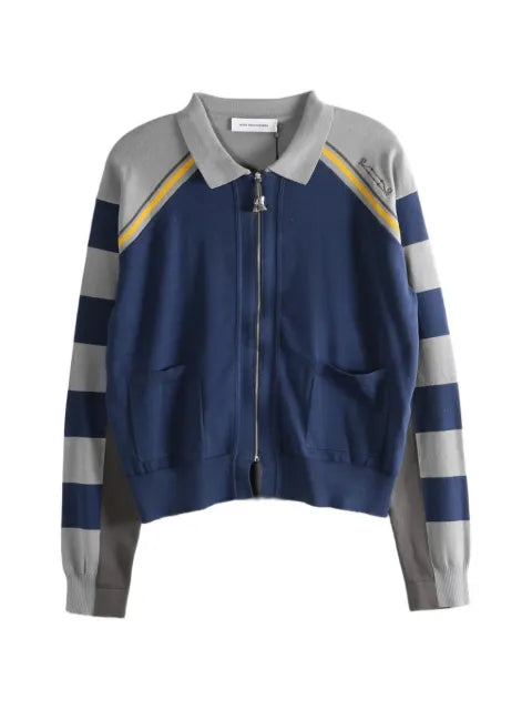 Kiko Kostadinov striped zip-up cardigan