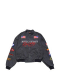Bottega Desires logo-patch embroidered denim jacket