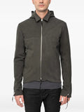 Ma+ detachable-hooded jacket