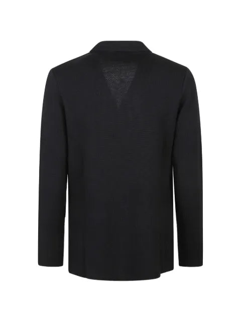 Lardini double-breasted knitted jacket