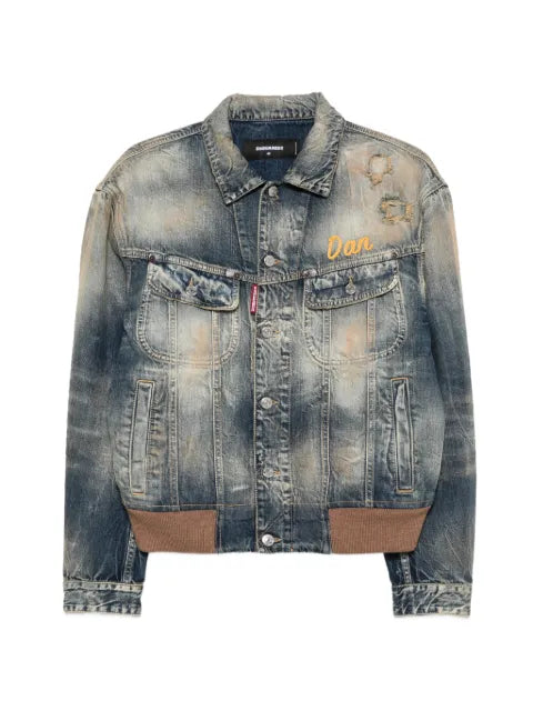 DSQUARED2 distressed denim jacket