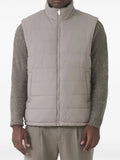MAUVAIS zip-fastening quilted gilet
