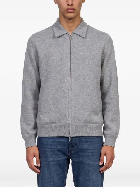 Lardini zip-up shirt-collar jacket