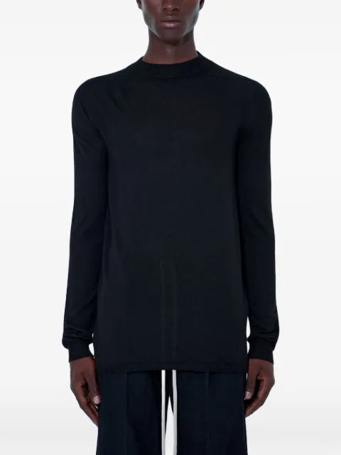 Rick Owens Tower Level Lupetto sweater in rasato knit