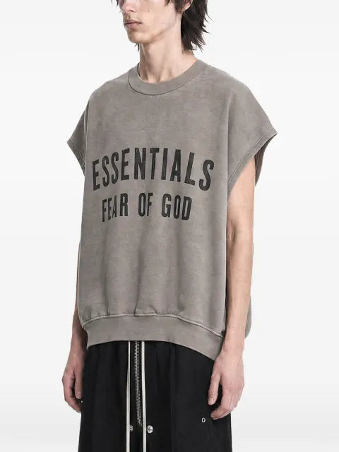 FEAR OF GOD ESSENTIALS Relaxed fleece cutoff sweatshirt