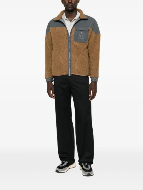 Murphy&Nye fleece-texture panelled jacket