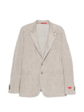 Isaia houndstooth-pattern blazer