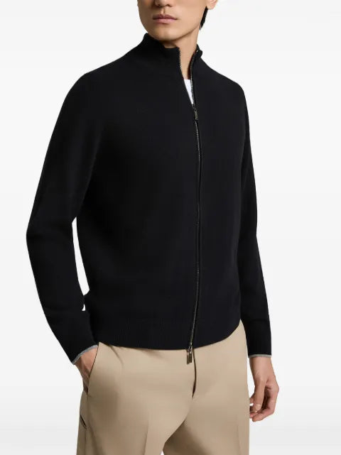 Peserico zip-up high-neck sweater
