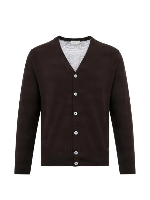 Ballantyne button-up wool cardigan