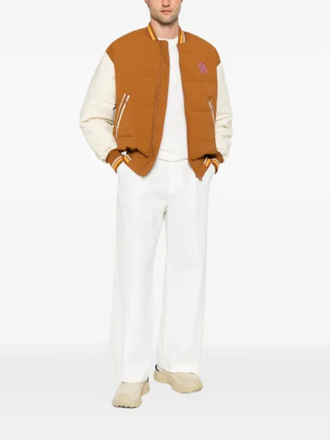 Drôle De Monsieur embroidered padded jacket