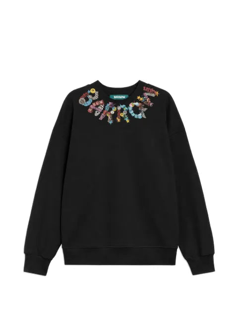 BARROW logo-print drop-shoulder sweatshirt