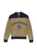 JW Anderson logo-embroidered half-zip sweater