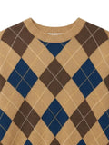 DUNST argyle-intarsia sweater