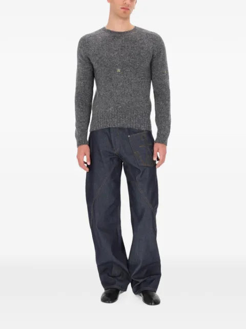 JW Anderson embroidered flecked sweater