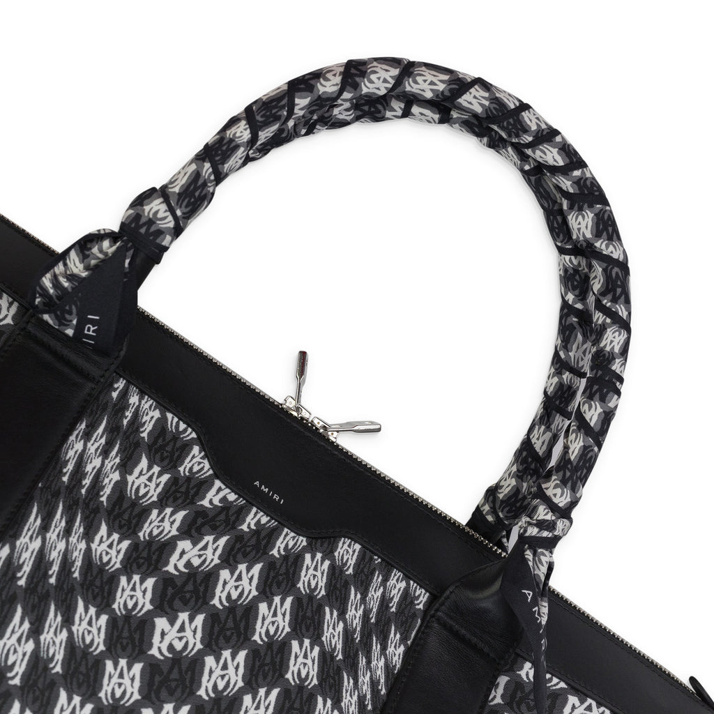 Black Wavy Houndstooth Weekender Bag
