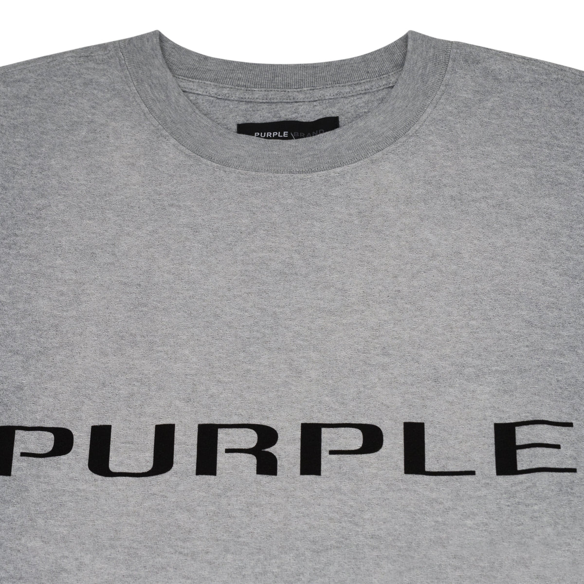 Heather Grey Textured Wordmark T-shirt